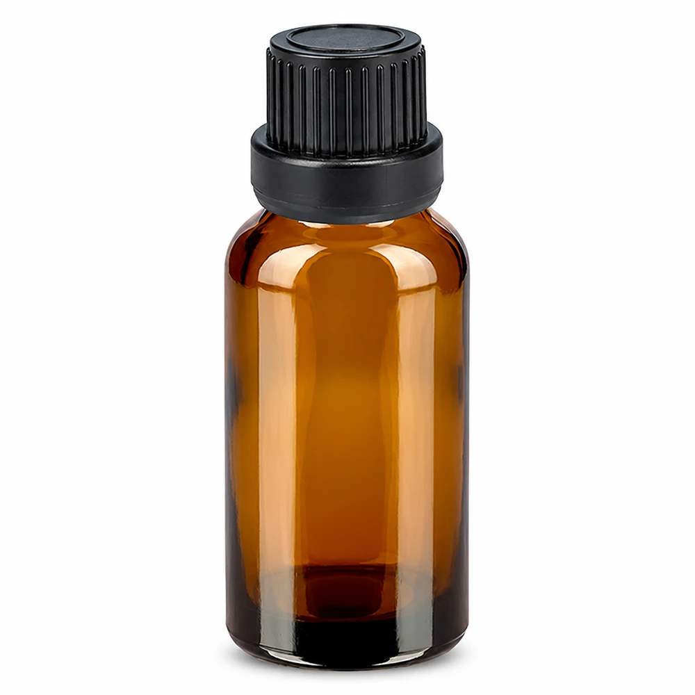 Apothekerflasche 10ml braun mit schwarzem Tropfer für lichtempfindliche Substanzen