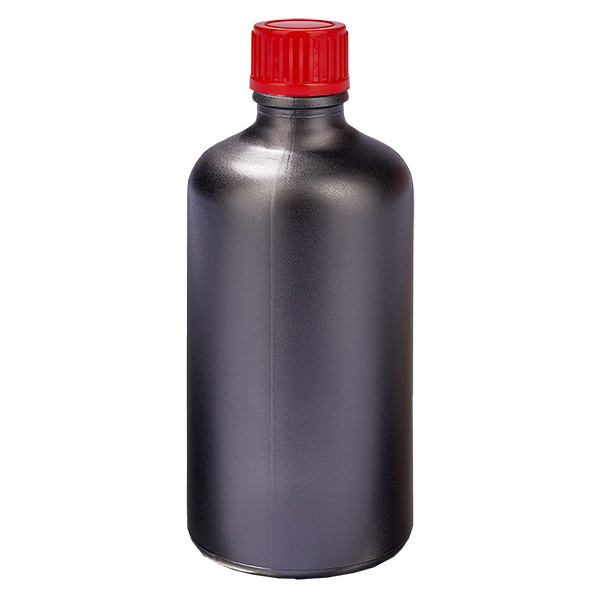 100ml Flasche 11mm Schraubverschluss rot Standard BlackLine UT18/100