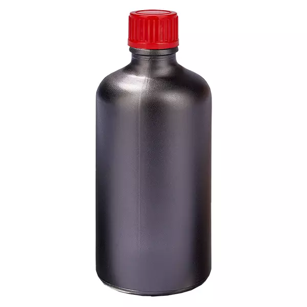 100ml Flasche 11mm Schraubverschluss rot Standard BlackLine UT18/100