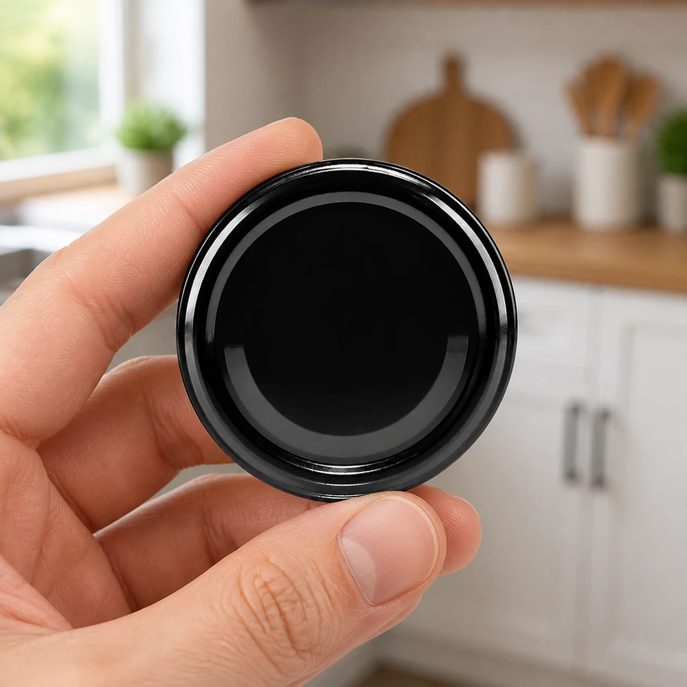 UNiTWIST TO63 schwarz BioSeal unitemp moderner Glasdeckel für Küche und Vorratshaltung