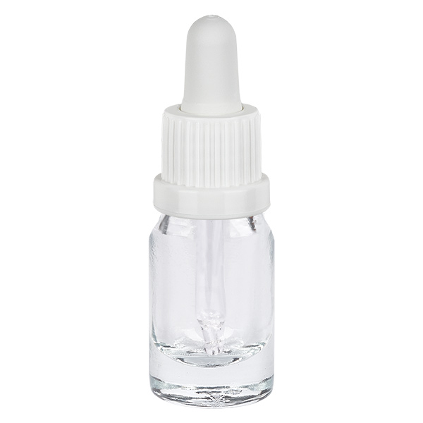 5ml Pipettenflasche weiß Originalitätsverschluss ClearLine UT18/5