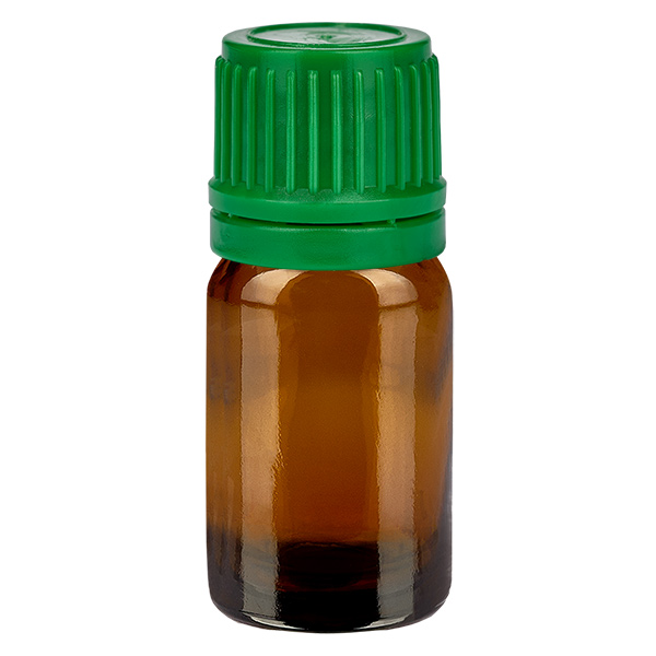 5ml Flasche 11mm Schraubverschluss grün Originalitätsverschluss BrownLine UT18/5