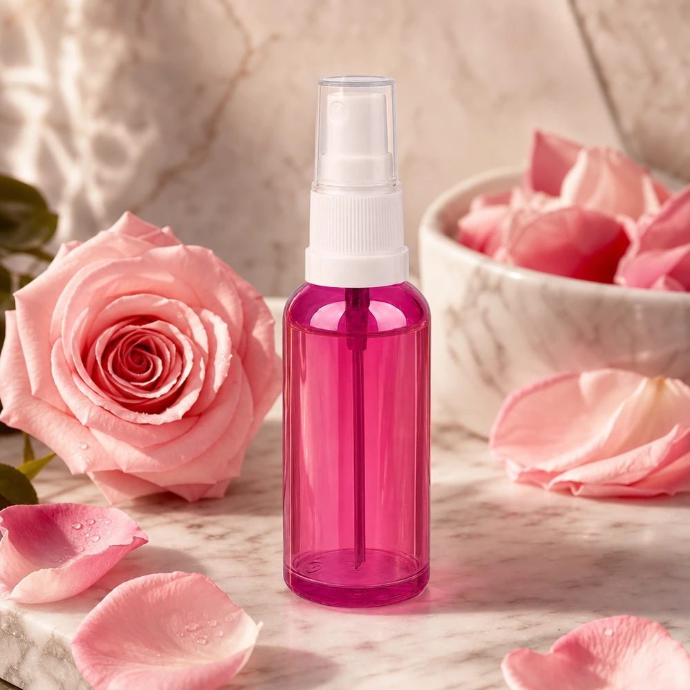 50ml Sprayflasche weiss/transparent Standard PurpleLine UT18/50 50ml Zerstäuberflasche transparent lila für Raumduft und natürliche Sprays