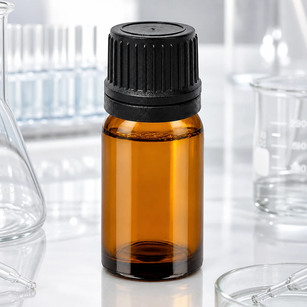 10ml Tropfflasche 1mm schwarz Originalitätsverschluss BrownLine UT18/10 10ml BrownLine Flasche mit lichtundurchlässigem Glas und schwarzem Tropfverschluss für Tinkturen