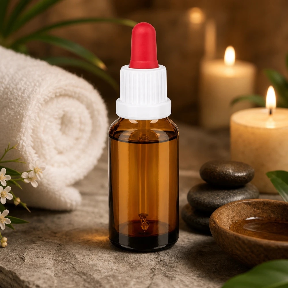 Premium 20ml Pipettenglasflasche mit weißem Schraubdeckel für professionelle Anwendungen