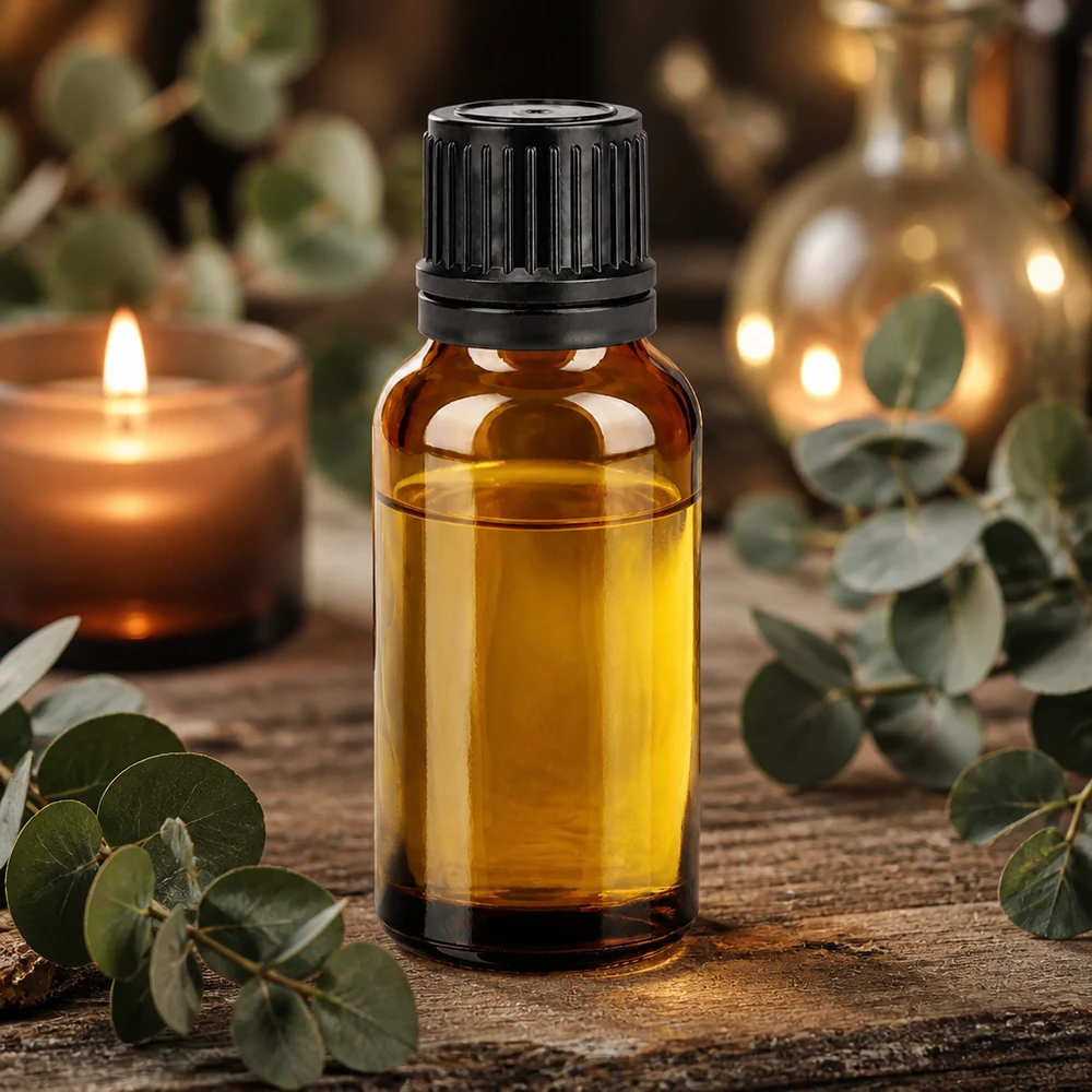 20ml SV-Flasche aus dunklem Glas mit schwarzem Verschluss für sichere Produktlagerung