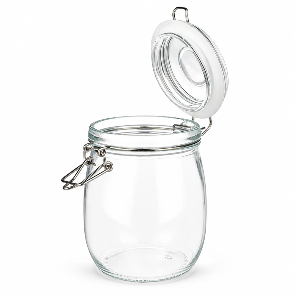 750ml Vorratsglas mit Silikonring und Bügelverschluss UNiTWIST Bügelverschluss-Vorratsglas 750ml mit fest schließendem Deckel für frische Lebensmittel