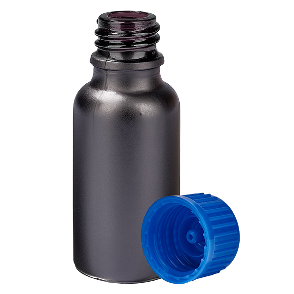 20ml Flasche 11mm Schraubverschluss blau Standard BlackLine UT18/20 20ml Flasche 11mm Schraubverschluss blau Standard BlackLine UT18/20