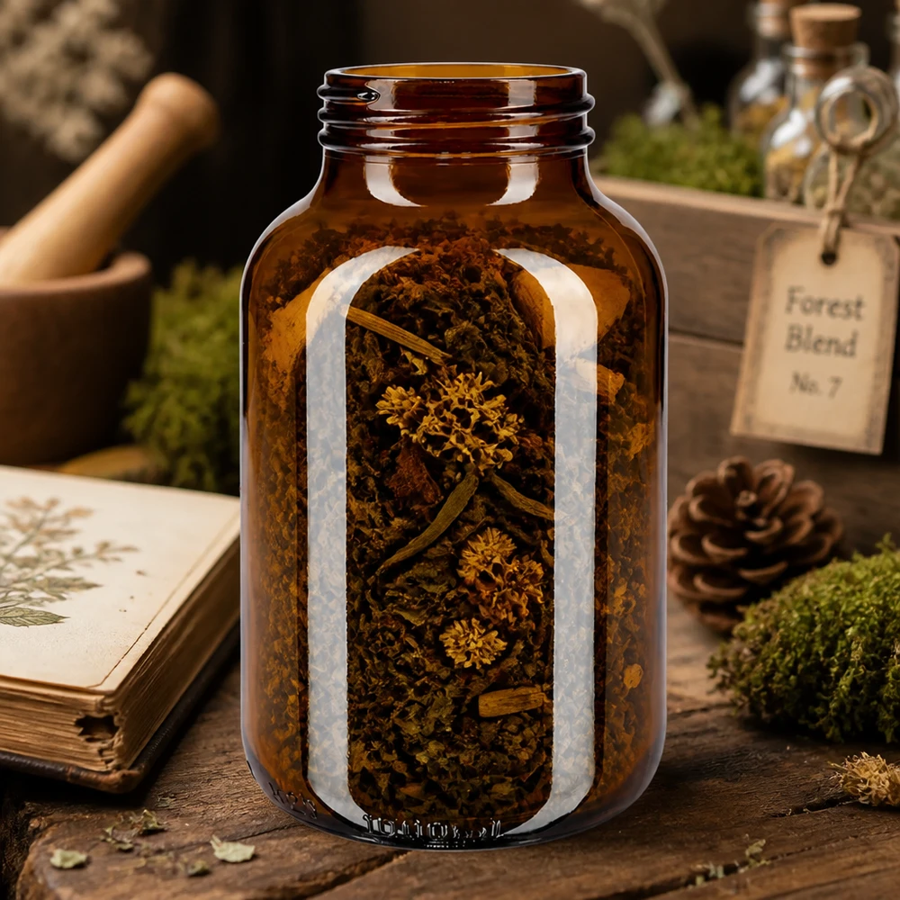1000ml Weithalsflasche Braunglas Nachhaltige 1000ml Braunglasflasche wiederverwendbar für umweltbewusste Lagerung verschiedener Inhalte