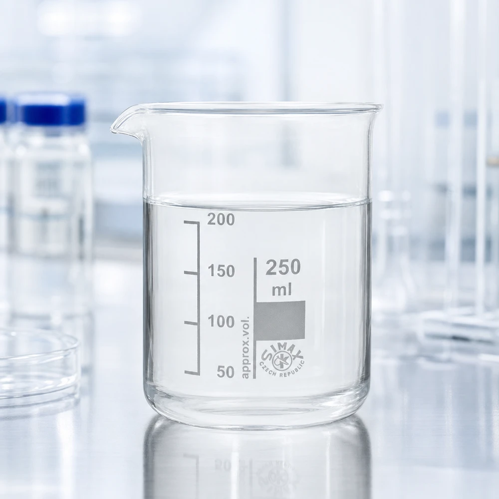 Graduiertes Becherglas 250ml aus splitterfreiem Borosilikatglas ideal für Messungen und Mischungen