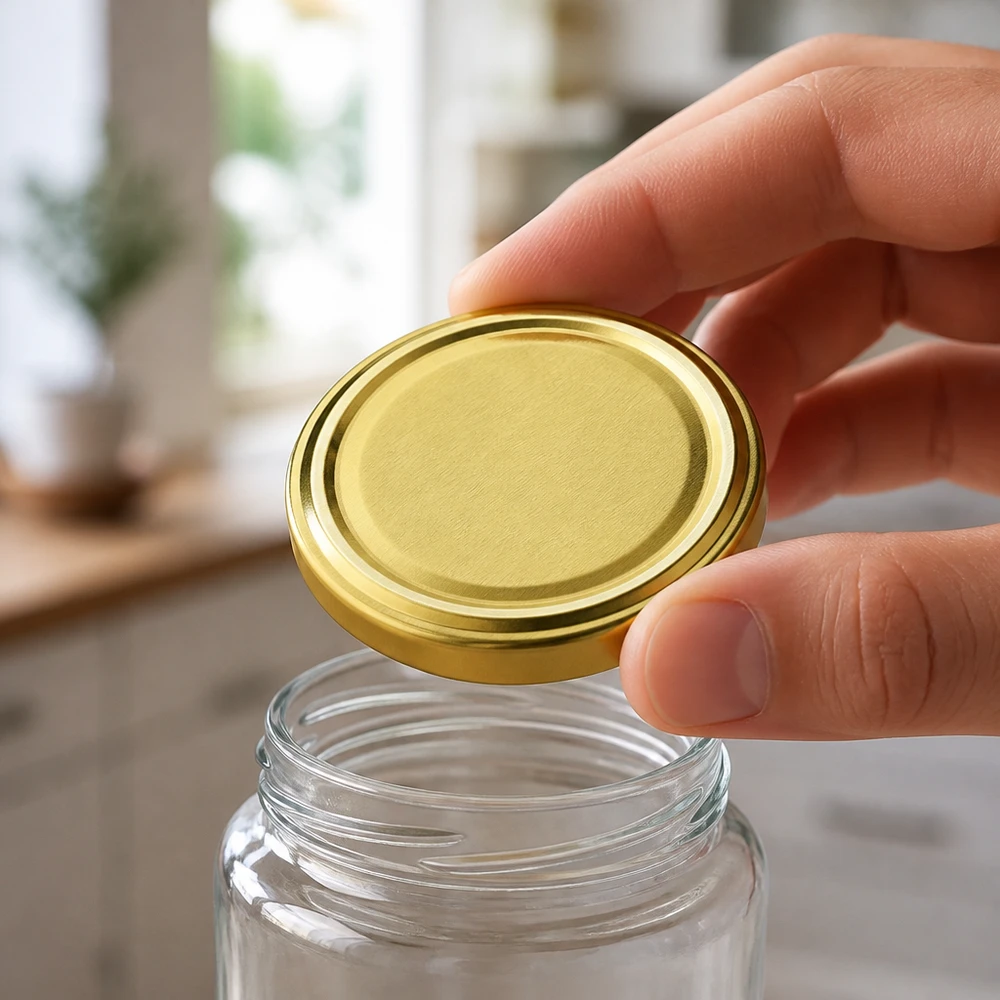 UNiTWIST TO70 gold matter Twist-Off-Verschluss 70mm Durchmesser BioSeal Einkochen unitemp