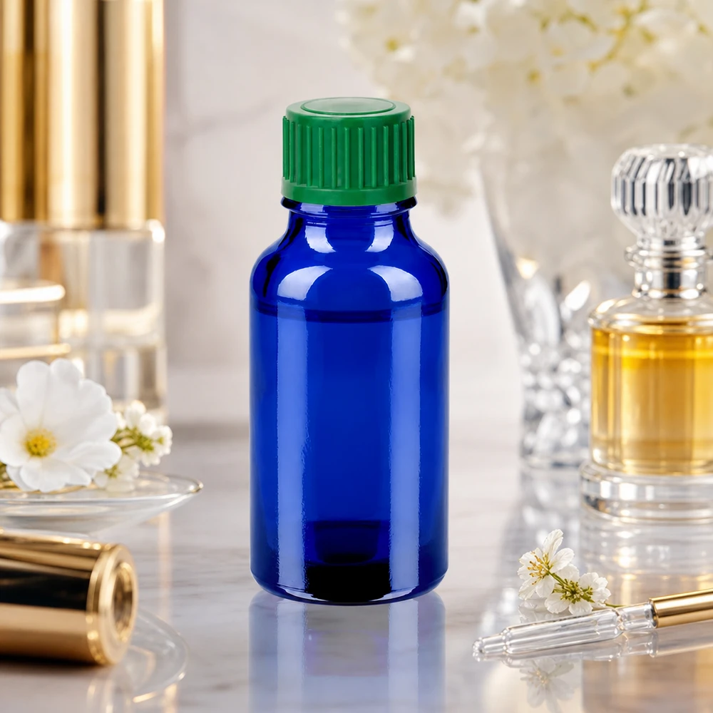 Vielseitige 20ml Glasflasche STD BlueLine UT18/20 für Kosmetik Pharmazie und chemische Anwendungen geeignet