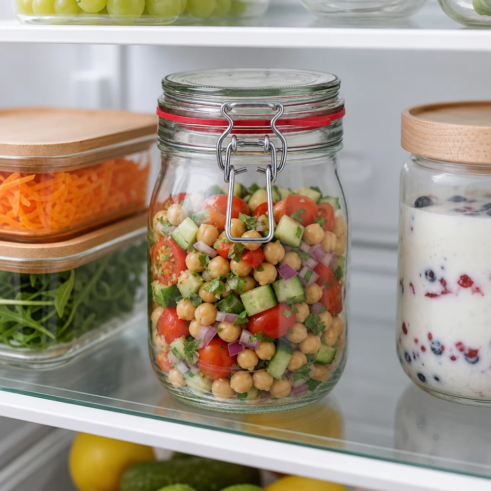 Großvolumiges 1140ml Vorratsglas ideal für Familienhaushalte und Meal Prepping