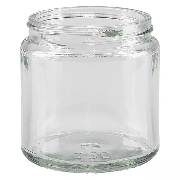 120ml Glastiegel. klar ohne Deckel, Gewinde 58mm/R3 ApoGlas