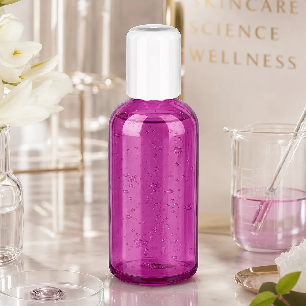 100ml Roll-On Flasche weiss Standard PurpleLine UT18/100 Wiederverwendbare 100ml Glasflasche mit Roll-On Verschluss für nachhaltige Kosmetikverpackungen