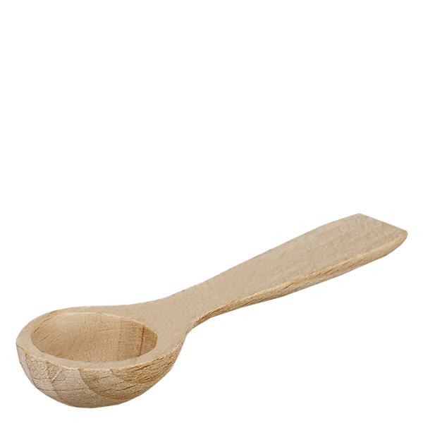 Holzschaufel Grösse S Löffelform - 77mm lang Holzschaufel klein Löffelform 7,7cm natürliches Buchenholz Küchenzubehör Gewürze Salz