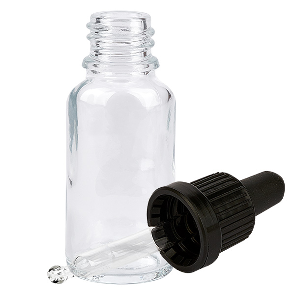 20ml Pipettenflasche schwarz Originalitätsverschluss ClearLine UT18/20 20ml Pipettenflasche schwarz Originalitätsverschluss ClearLine UT18/20