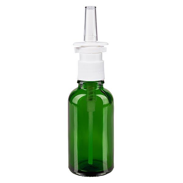 Apothekenflasche grün 30ml Nasenzerstäuber weiß Standard