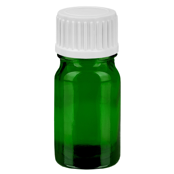 5ml Globuliflasche 3mm Giessring weiß Standardverschluss GreenLine UT18/5