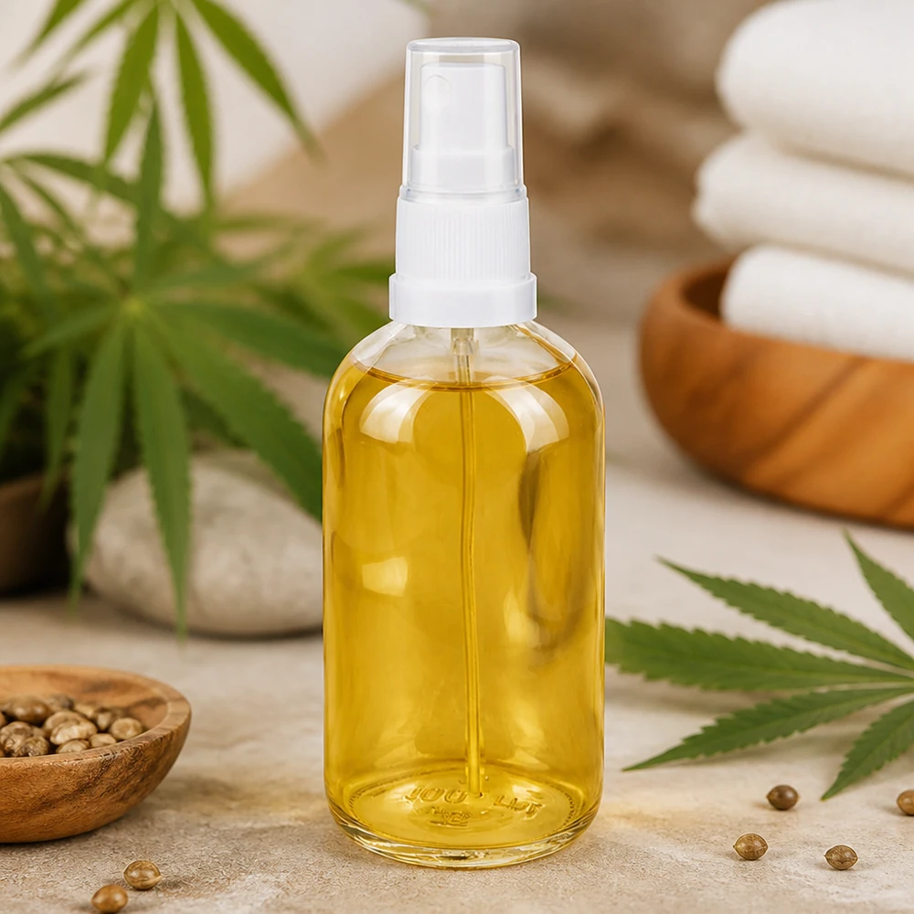 100ml Sprayflasche weiß/transparent Standardverschluss ClearLine UT18/100 ClearLine UT18 Glasflasche 100ml weißer Sprühverschluss für pflanzliche Körperpflege