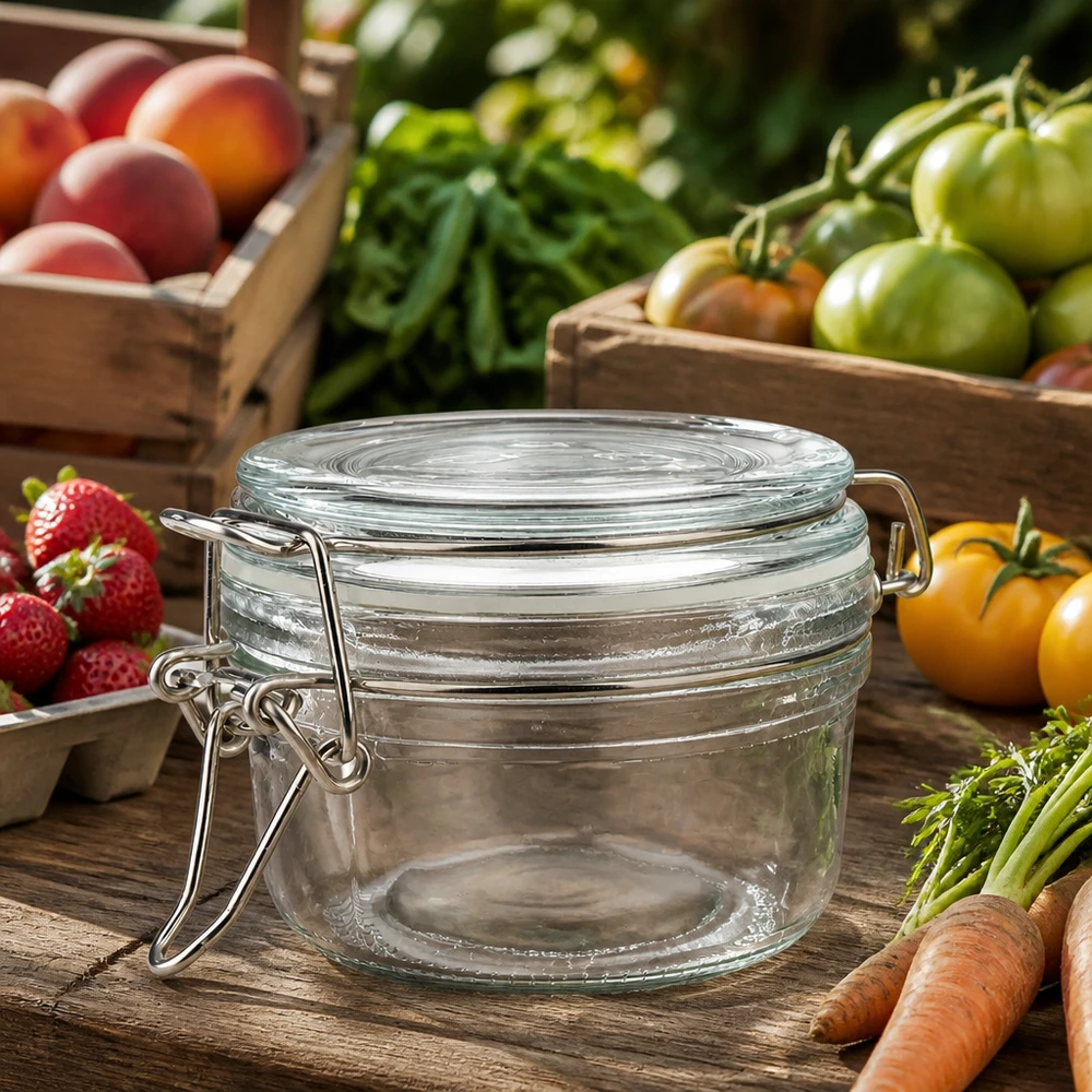 100ml Vorratsglas mit Silikonring und Bügelverschluss UNiTWIST