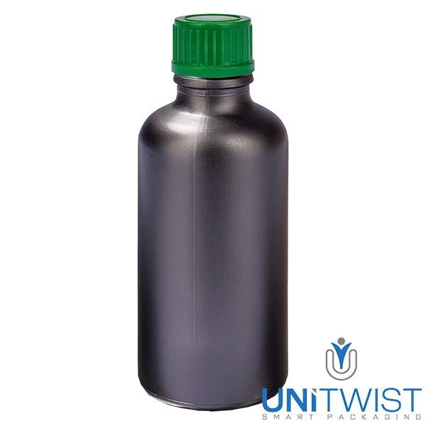 50ml Flasche 11mm Schraubverschluss grün Standard BlackLine UT18/50