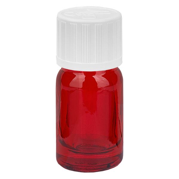 5ml Flasche 11mm Schraubverschluss weiß Standard Kindersicherung RedLine UT18/5