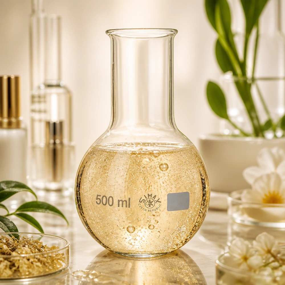 Klassischer Rundkolben 500ml mit Weithals-Design aus hochwertigem Laborglas