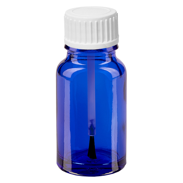 10ml Pinselflasche weiß Standardverschluss BlueLine UT18/10