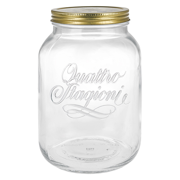 3000ml Rundglas "Quattro Stagioni" mit Deckel