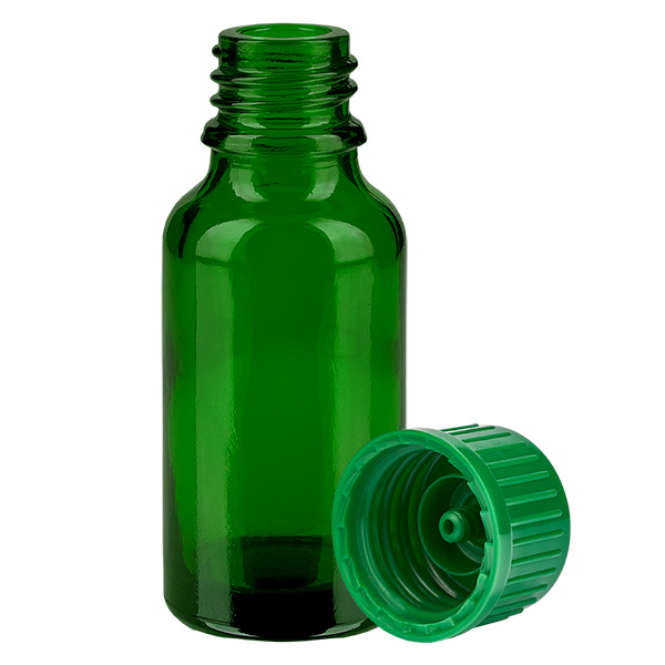 20ml Flasche 11mm Schraubverschluss grün Standard GreenLine UT18/20 20ml Flasche 11mm Schraubverschluss grün Standard GreenLine UT18/20