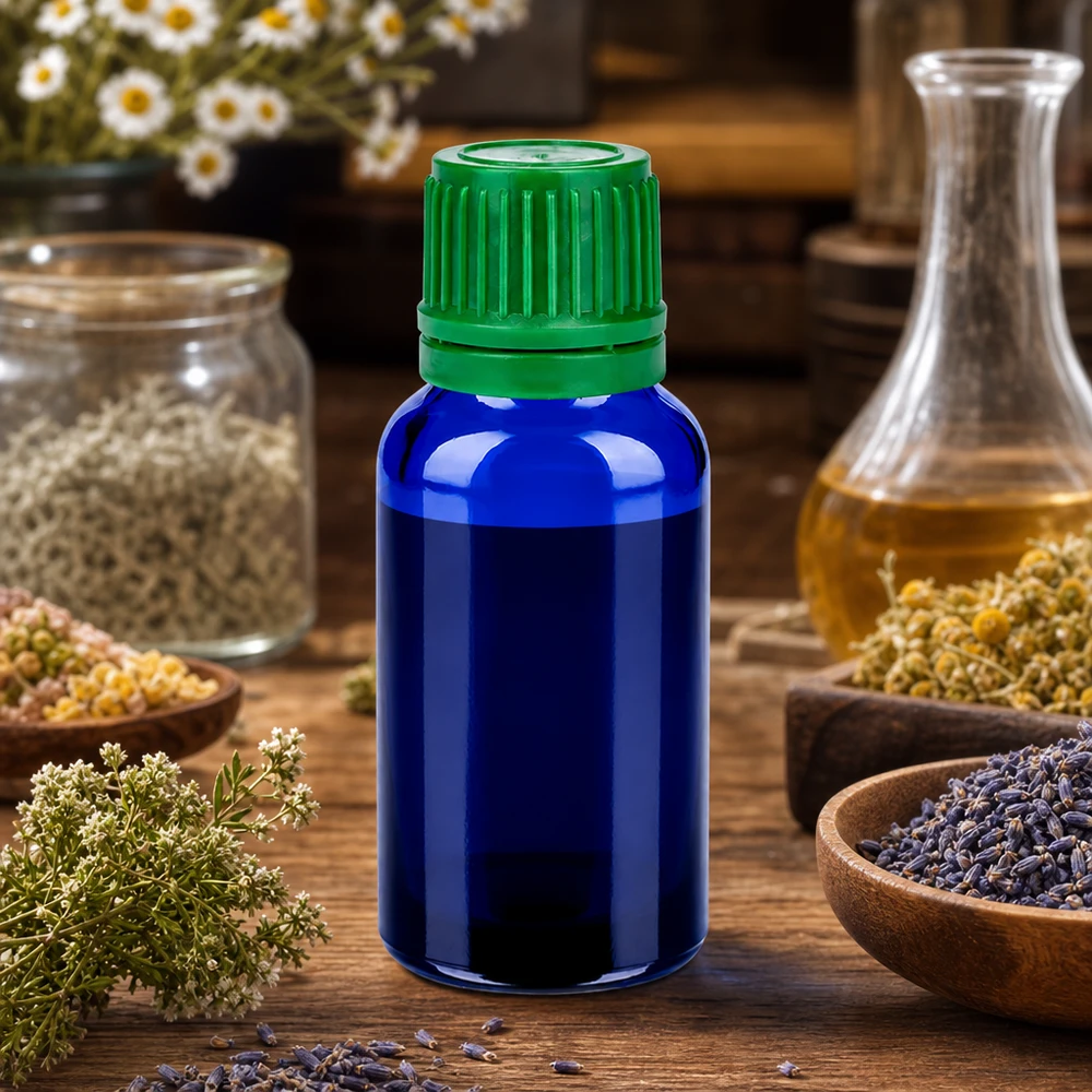 20ml Flasche 11mm Schraubverschluss grün Originalitätsverschluss BlueLine UT18/20 Vielseitige 20ml Glasflasche mit Schraubverschluss für Parfüm Seren und Tinkturen