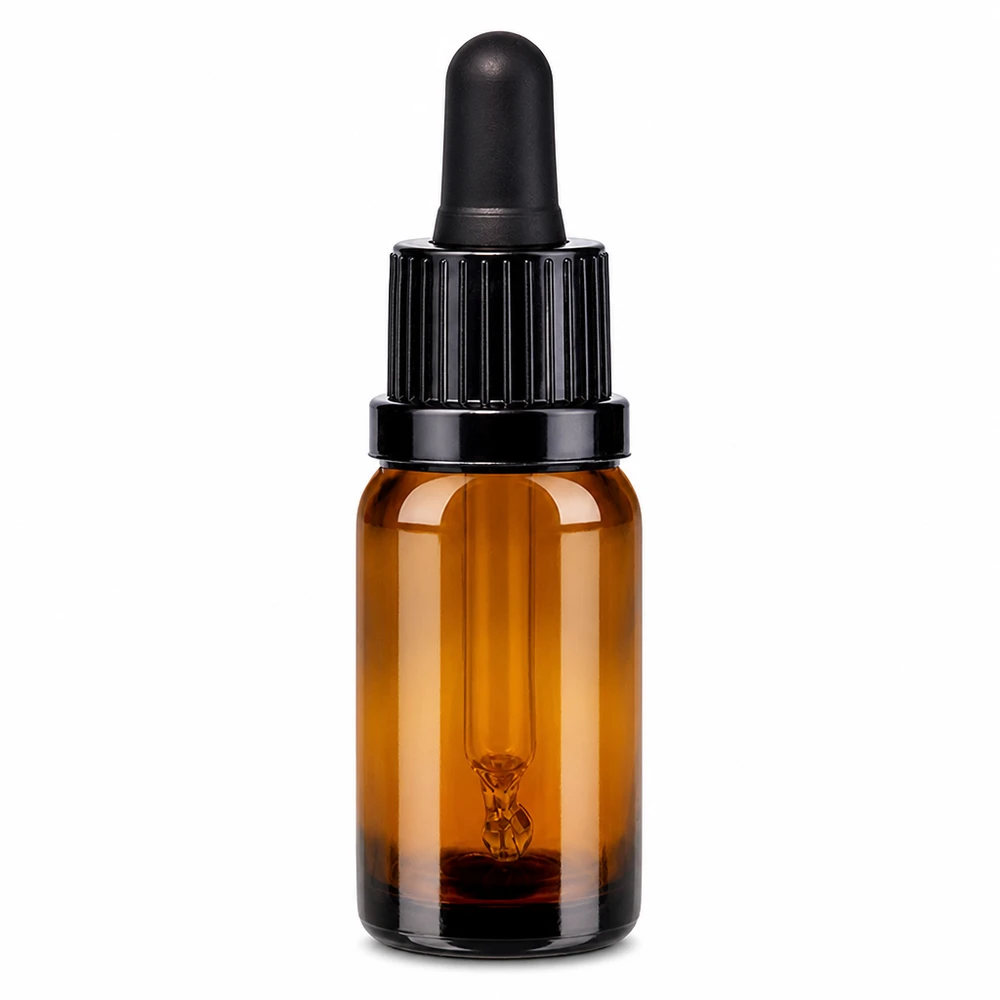 10ml Pipettenflasche schwarz Originalitätsverschluss BrownLine UT18/10 UV-Schutz Pipettenflasche 10ml braun schwarz für sichere Aufbewahrung von Essenzen