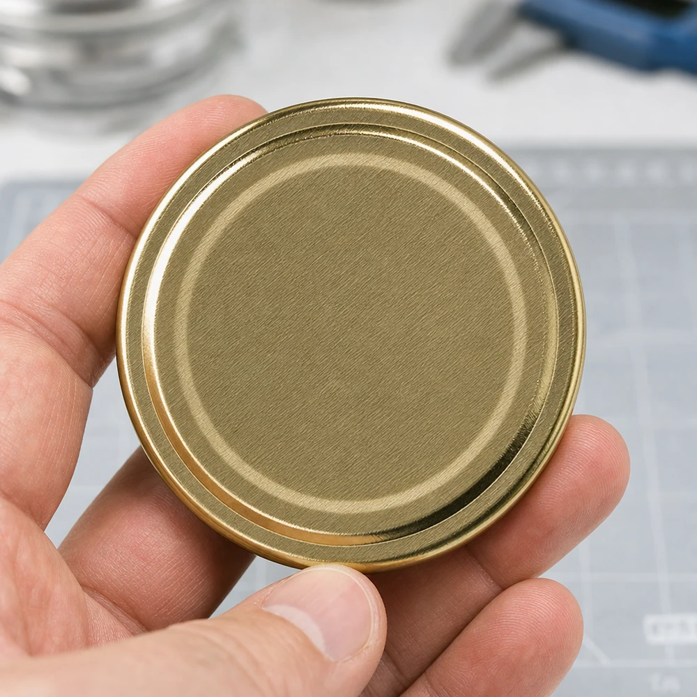 Goldener Schraubdeckel TO66 UNiTWIST mit BioSeal-Dichtung BPA-NI unitemp Detailansicht