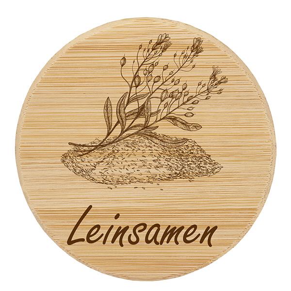 Holzdeckel "Leinsamen" für WECK RR100 Holzdeckel "Leinsamen" für WECK RR100