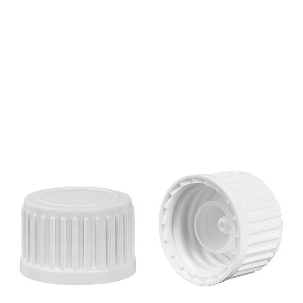 Schraubverschluss m Globuligiessring weiß 18mm Standard Schraubverschluss m Globuligiessring weiß 18mm Standard