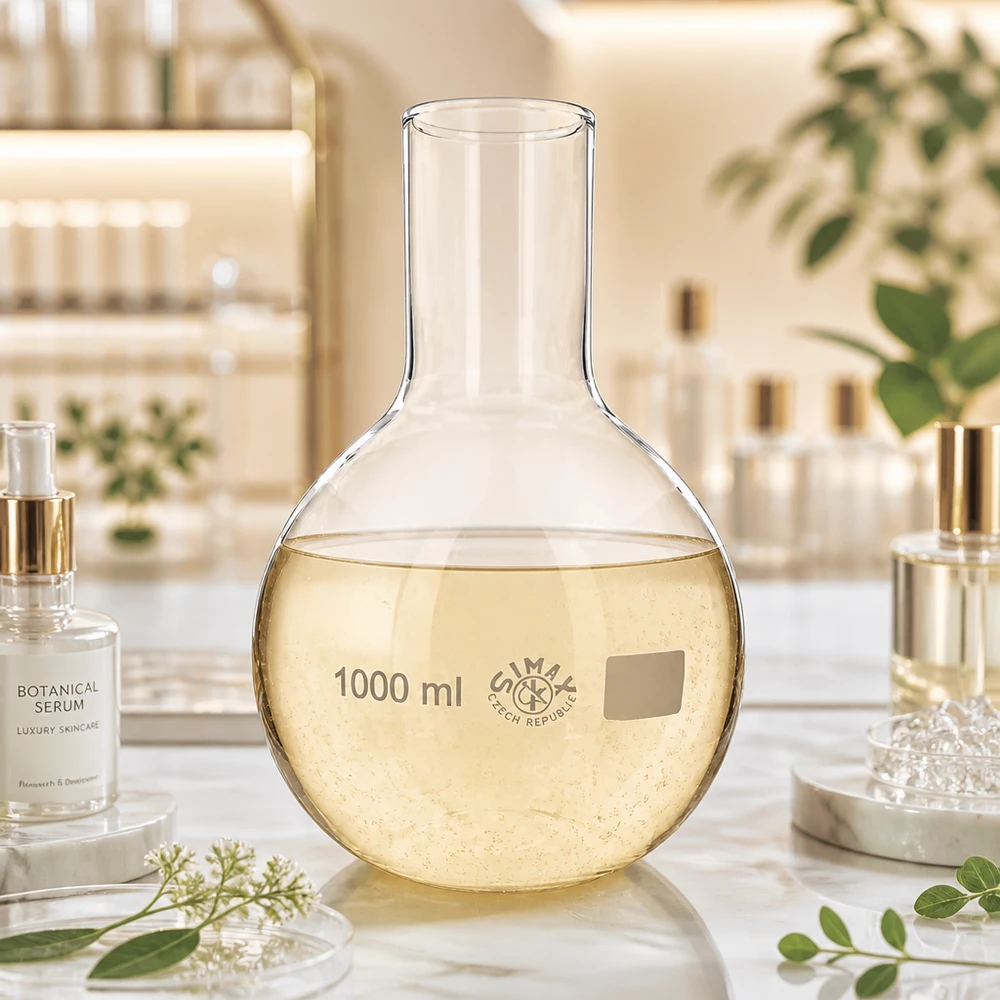 Stehkolben 1000ml Weithals Weithalskolben 1000ml aus hitzebeständigem Glas für Erhitzung und chemische Reaktionen