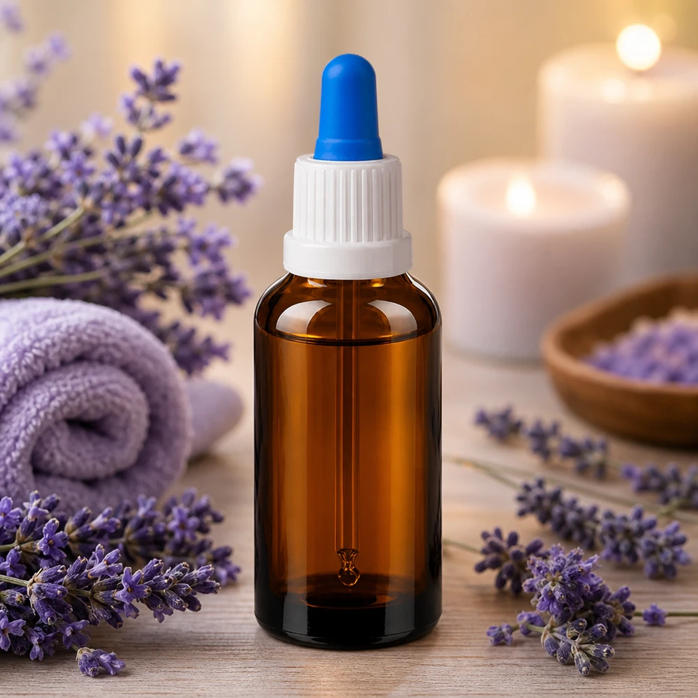30ml Pipettenflasche mit weißem Schraubverschluss - hygienische Aufbewahrung für Seren