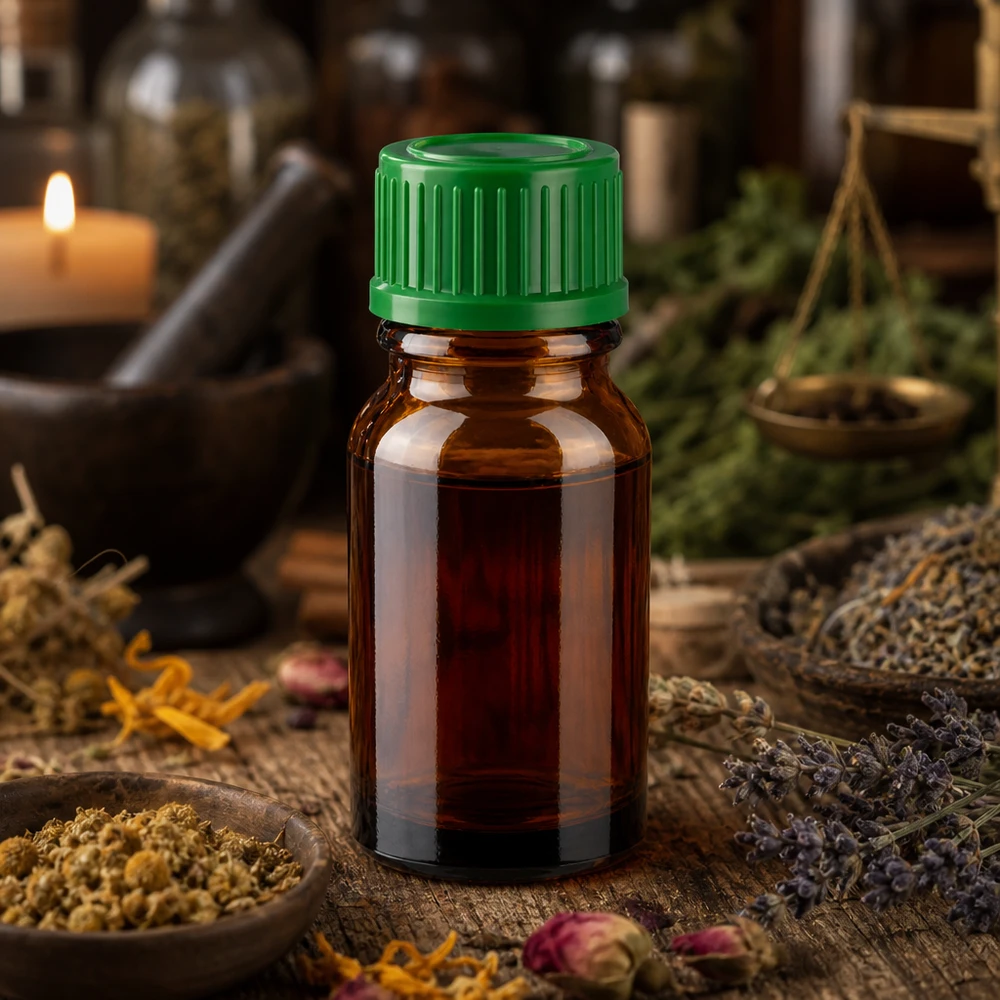 Umweltfreundliche 10ml Glasflasche wiederverwendbar mit grünem Schraubverschluss für Zero Waste