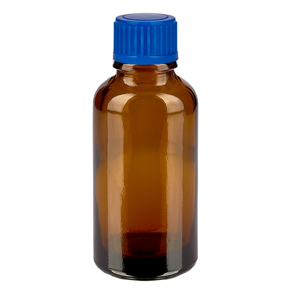 30ml Flasche 11mm Schraubverschluss blau Standard BrownLine UT18/30