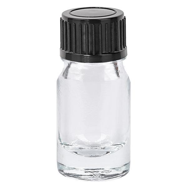 5ml Flasche 11mm Schraubverschluss schwarz Standard ClearLine UT18/5