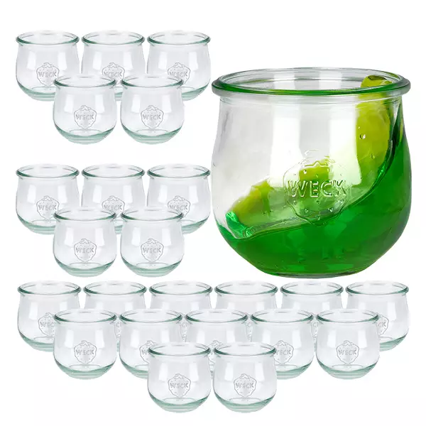 24er Set Weck Gläser 370ml Tulpenglas