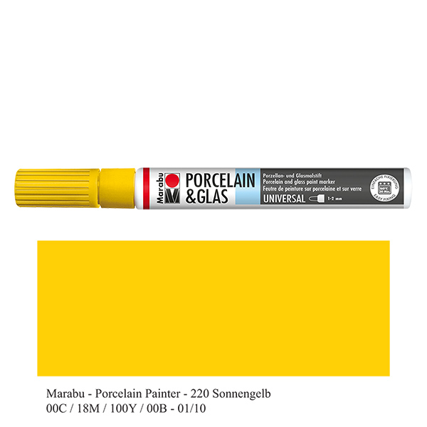 Malstift Sonnengelb 1-2mm für Glas/Porzellan Malstift Sonnengelb 1-2mm für Glas/Porzellan