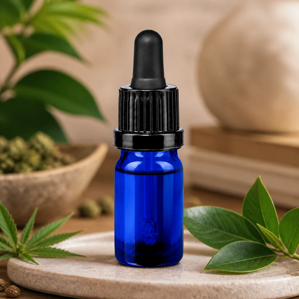 5ml Pipettenflasche schwarz Originalitätsverschluss BlueLine UT18/5 Apothekerflasche 5ml aus getöntem Glas mit Tropfer für Seren OV BlueLine UT18/5