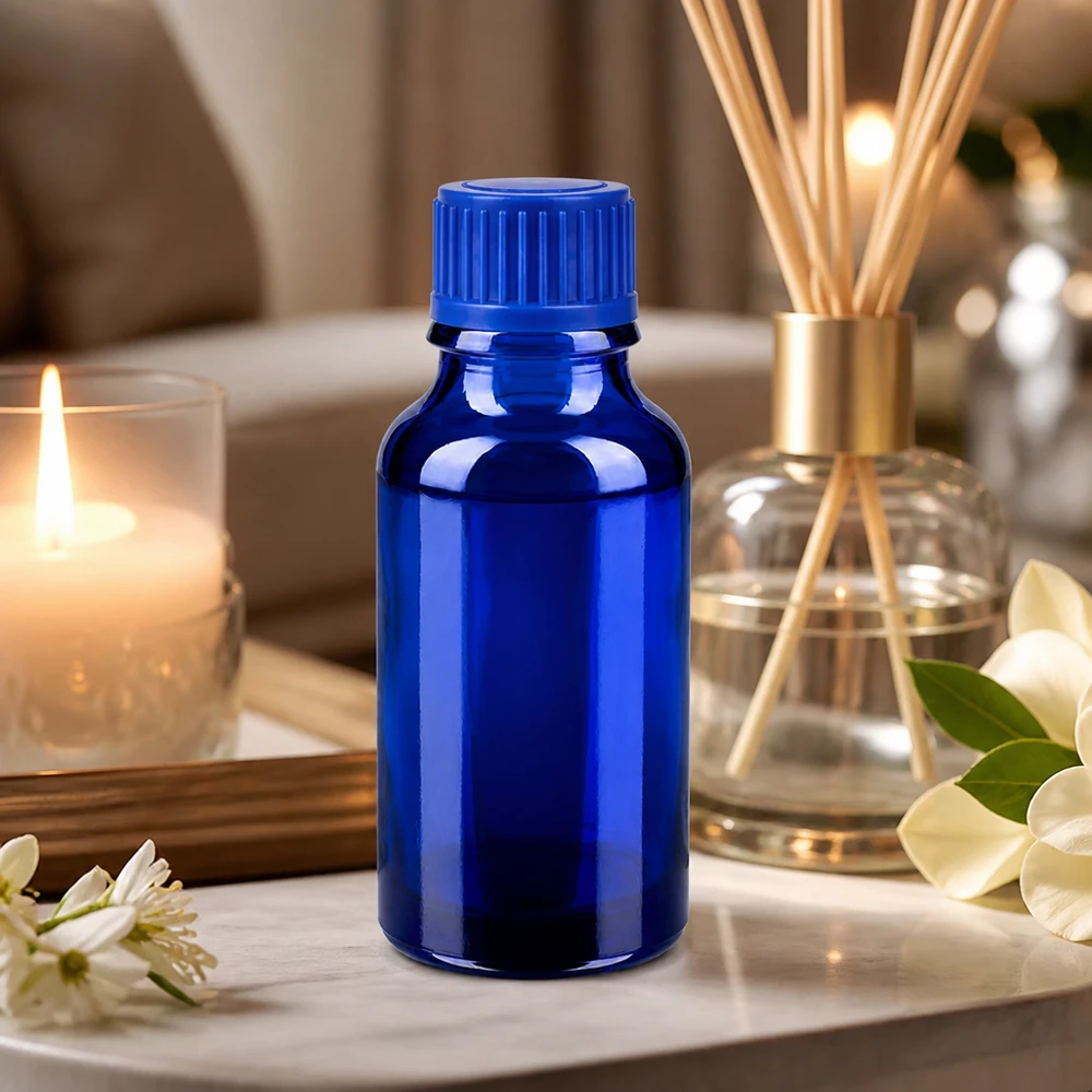 20ml Flasche 11mm Schraubverschluss blau Standard BlueLine UT18/20 Vielseitige 20ml Glasflasche in kräftigem Blau ideal für DIY-Projekte und Mischungen