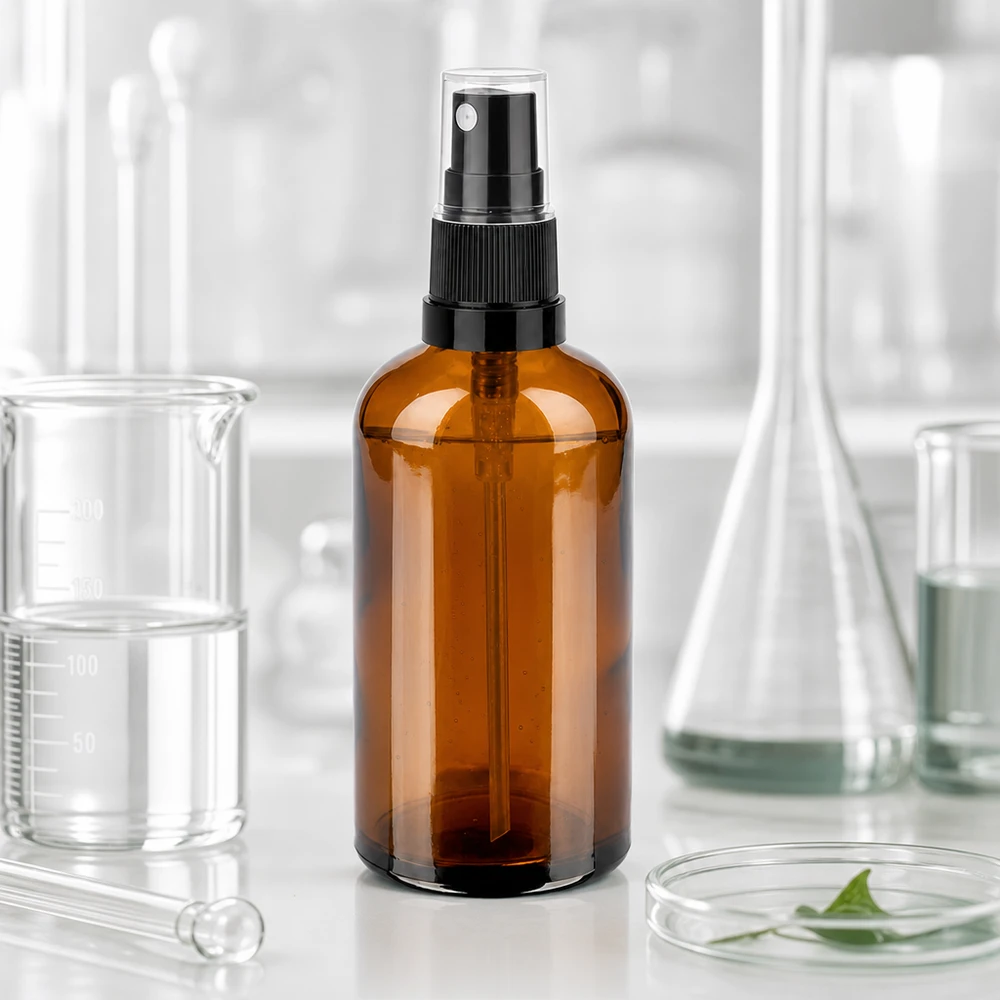 Umweltfreundliche Glassprühflasche 100ml wiederverwendbar für nachhaltige Produktanwendung