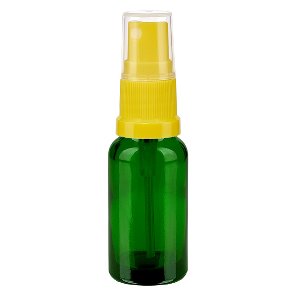 20ml Sprayflasche gelb/transparent Standardverschluss GreenLine UT18/20 20ml Sprayflasche gelb/transparent Standardverschluss GreenLine UT18/20