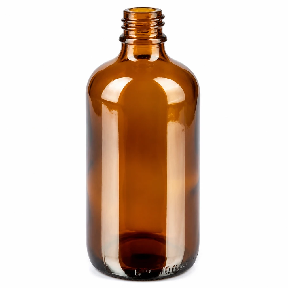 Professionelle Braunglasflasche 100ml für Apotheken Labore und homöopathische Präparate