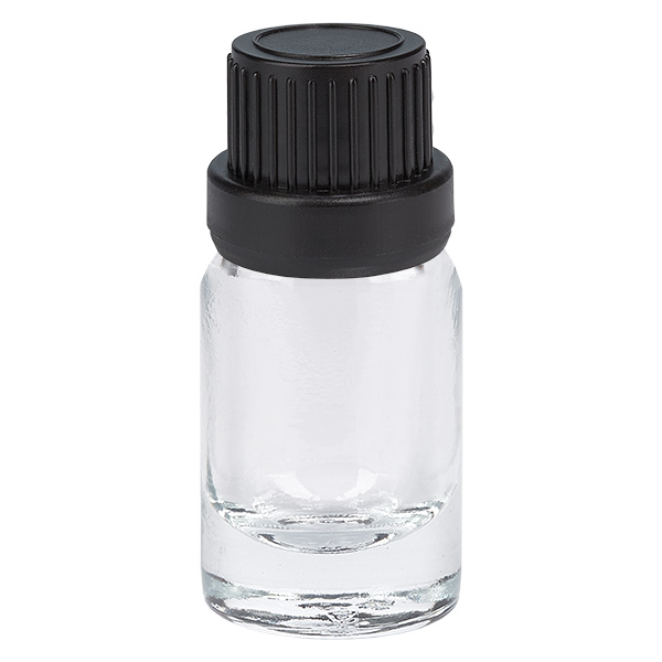 5ml Flasche 11mm Schraubverschluss schwarz Originalitätsverschluss ClearLine UT18/5