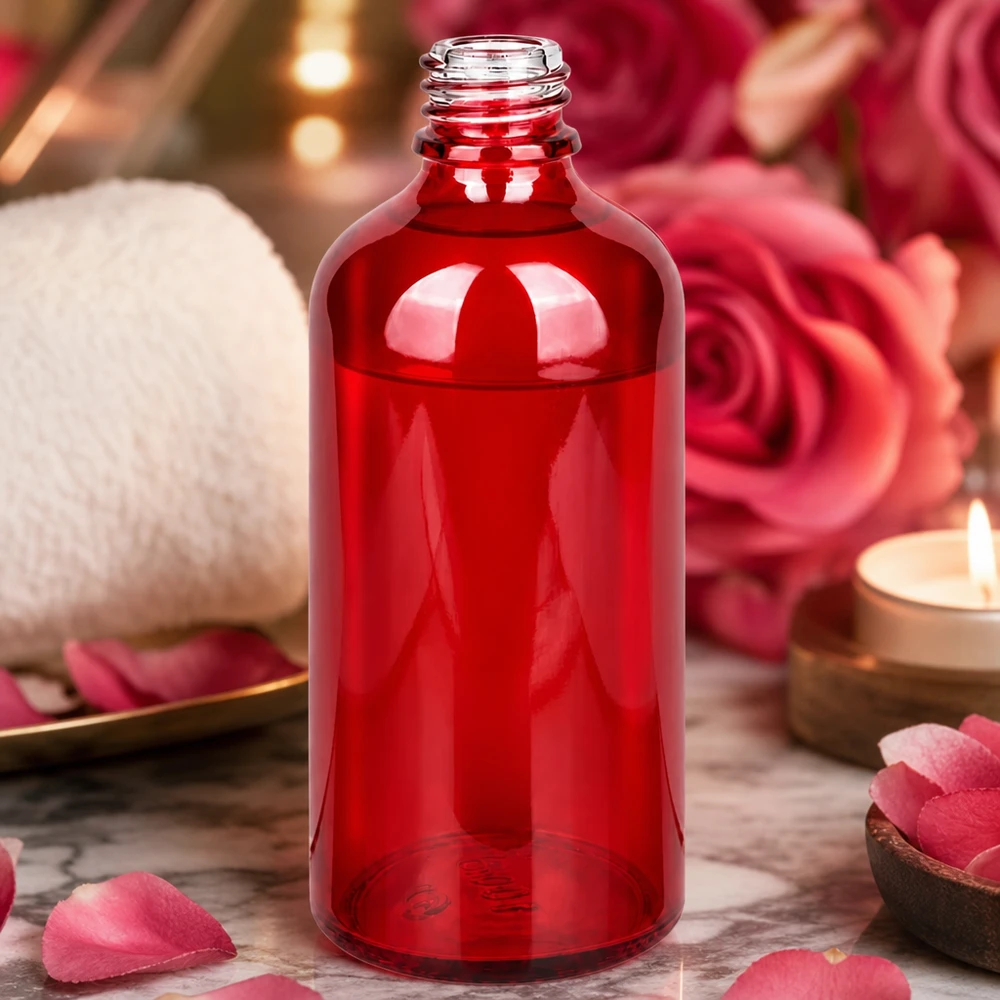 Kompakte 100ml Glasflasche RedLine UT18/100 ideal für Reise und mobile Anwendungen
